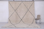 Beige Hand Knotted rug - Moroccan rug - Custom rug