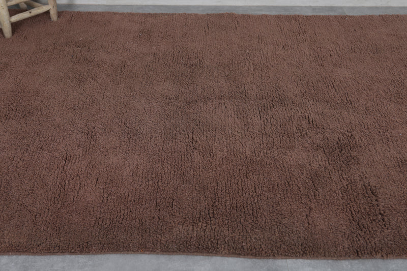 Brown Moroccan Rug - Handwoven 6.1 x 8 Feet | Natural Wool Elegance