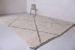 Beige Hand Knotted rug - Moroccan rug - Custom rug