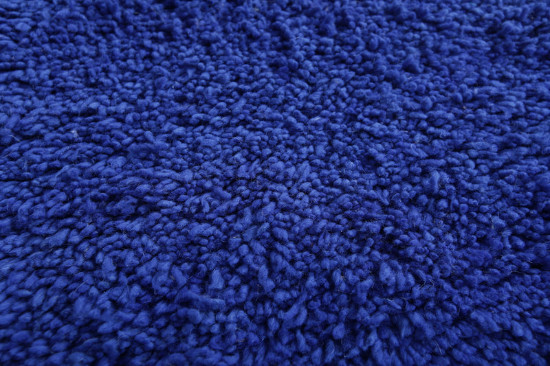 Blue Moroccan Runner Rug - Handwoven 2.1 x 5.9 Feet | Vibrant Wool Design