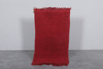 Small berber rug 1.7 X 3.2 Feet - red rug