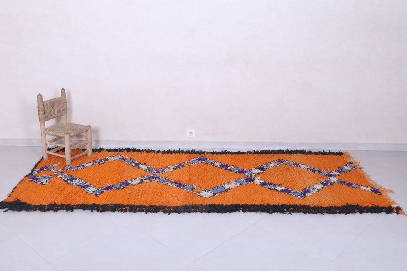 Vibrant Moroccan Berber Rug - 3.8 x 9.8 Feet