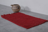 Small berber rug 1.7 X 3.2 Feet - red rug