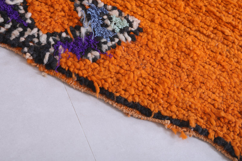 Vibrant Moroccan Berber Rug - 3.8 x 9.8 Feet