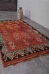 Handwoven Tribal Moroccan Rug - 4 x 6.5 Feet