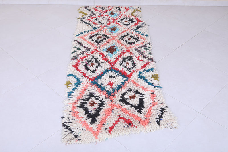 Vivid Diamond Moroccan Berber Rug - 2.3 x 6.5 Feet