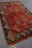 Handwoven Tribal Moroccan Rug - 4 x 6.5 Feet