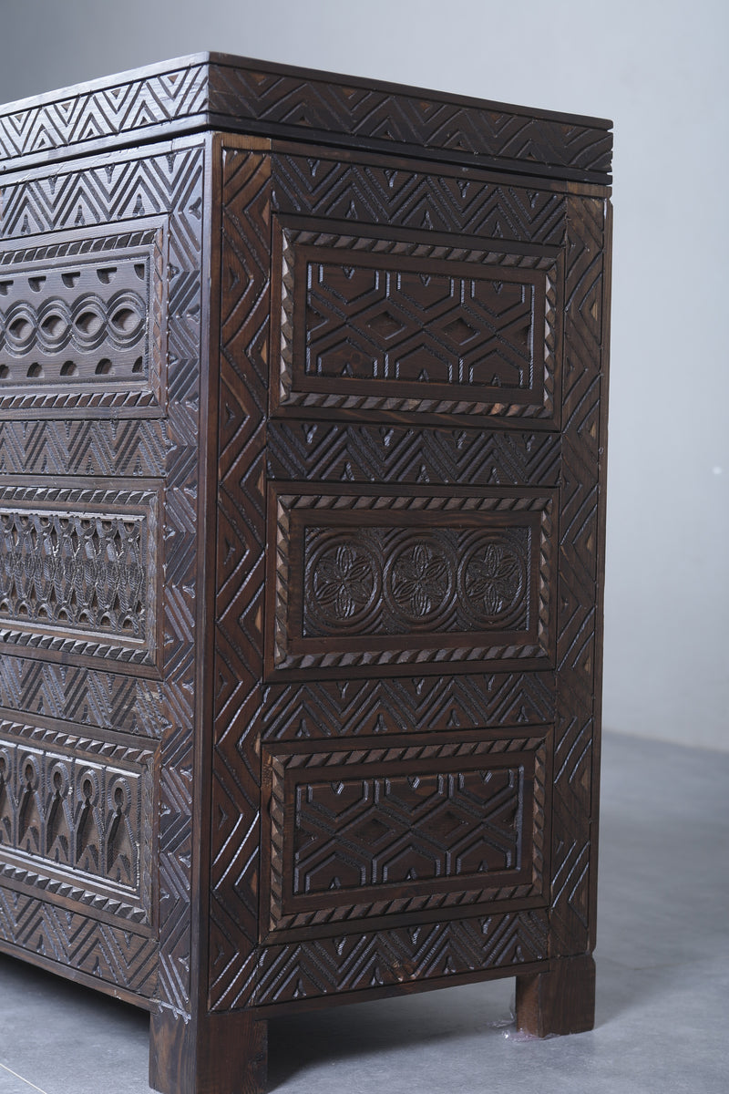 Custom Moroccan trunk - Moroccan chest - Berber Wooden trunk