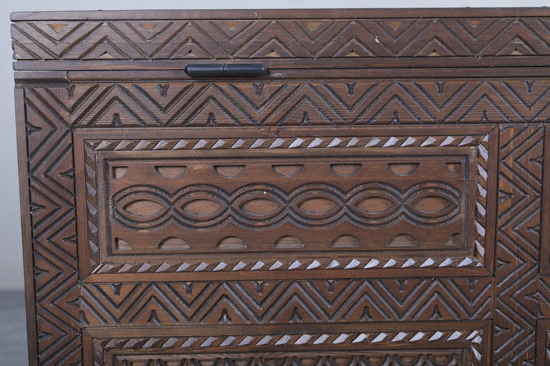 Custom Moroccan trunk - Moroccan chest - Berber Wooden trunk