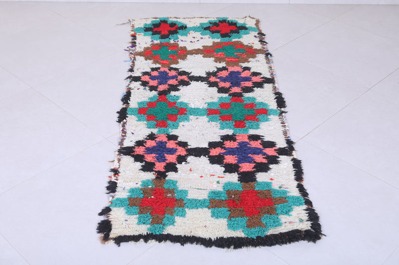 Colorful Moroccan Berber Rug - 2.4 x 6.1 Feet