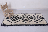 Moroccan Berber Rug – Geometric Diamond Design, 2.7 X 6 Feet