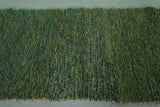 Moroccan Runner Rug - 2.9 x 10 ft | Green Handwoven Hallway Rug