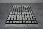 handmade berber rug 4.6 FT X 6.2 Feet - striped rug