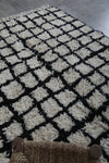 handmade berber rug 4.6 FT X 6.2 Feet - striped rug