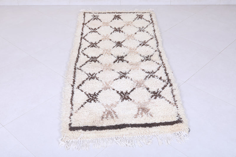 Moroccan berber rug 2.7 X 6 Feet - Boucherouite Rugs