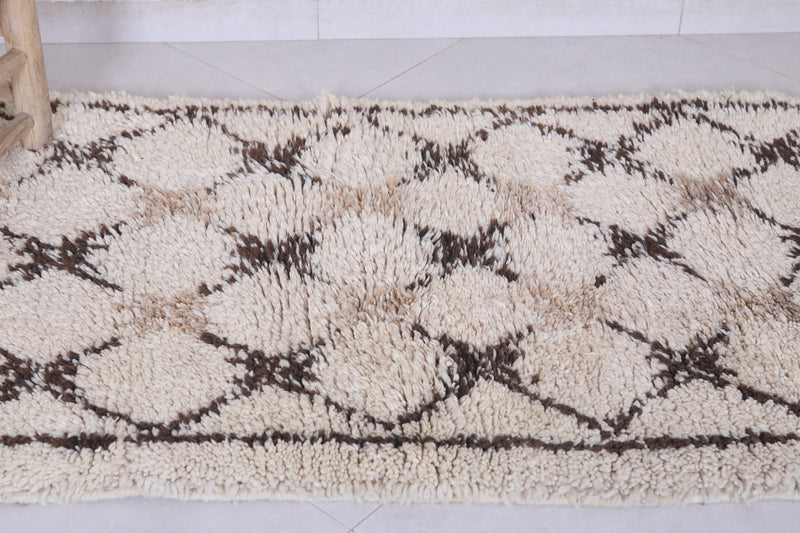 Moroccan berber rug 2.7 X 6 Feet - Boucherouite Rugs