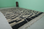 Hadwoven Moroccan rug 8.4 ft x 11.8 ft