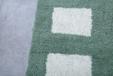 Green Moroccan rug green 8.2 X 10.1 Feet