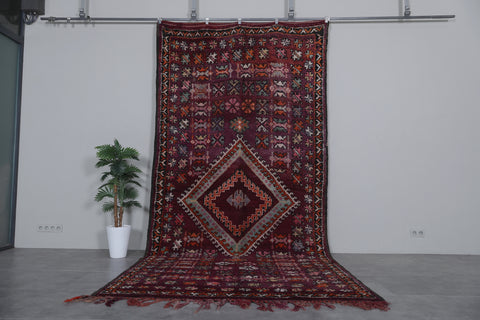 Moroccan vintage rug 6.5 X 13.8 Feet