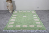 Green Moroccan rug 6 X 8 Feet