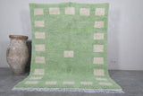 Green Moroccan rug 6 X 8 Feet