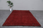 Moroccan Boujaad Rug 6.7 X 9.7 Feet – Plush Handmade Red Carpet