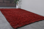 Moroccan Boujaad Rug 6.7 X 9.7 Feet – Plush Handmade Red Carpet