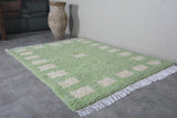 Green Moroccan rug 6 X 8 Feet