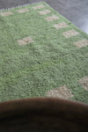 Green Moroccan rug 6 X 8 Feet