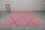 Moroccan rug Beni ourain Pink - Handmade Custom rug