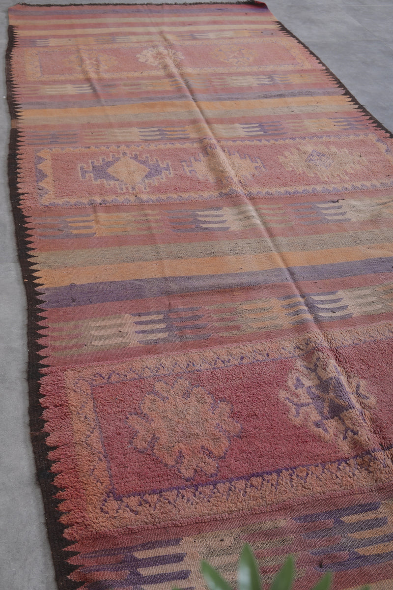 Vintage Moroccan Rug 5.3 x 12.8 ft | Handwoven Bohemian Carpet