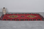 Moroccan Tribal Rug with Vibrant Diamond Motifs - 4.4 x 8 Feet