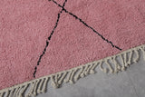 Moroccan rug Beni ourain Pink - Handmade Custom rug