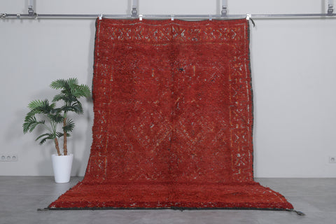 Moroccan vintage rug 6.6 X 10.7 Feet