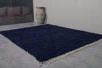 Blue Moroccan rug - Contemporary rug - Beni Wool rug