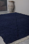 Blue Moroccan rug - Contemporary rug - Beni Wool rug