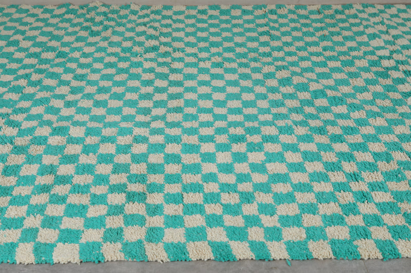 Beni Ourain Moroccan Rug - 8.3 x 11.5 ft | Handwoven Checkered Beauty