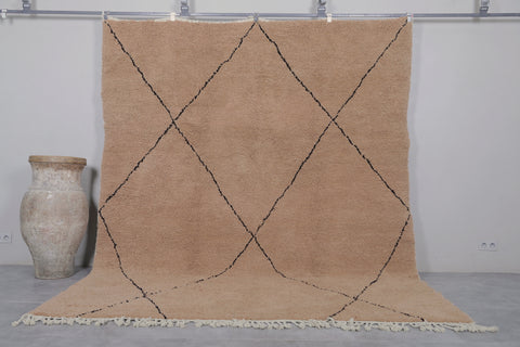 Moroccan rug Taupe - Handmade Custom Beni rug