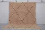 Moroccan rug Taupe - Handmade Custom Beni rug