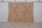 Moroccan rug Taupe - Handmade Custom Beni rug