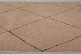 Moroccan rug Taupe - Handmade Custom Beni rug