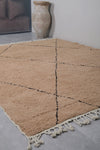 Moroccan rug Taupe - Handmade Custom Beni rug