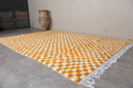 Beni rug - Orange Berber carpet - Custom Moroccan rug