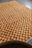 Beni rug - Orange Berber carpet - Custom Moroccan rug