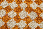 Beni rug - Orange Berber carpet - Custom Moroccan rug