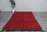 Red Moroccan Rug - 5.6 x 8.9 Feet