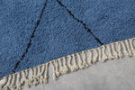 Blue Moroccan rug Beni ourain - Handmade Custom rug