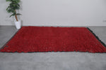 Red Moroccan Rug - 5.6 x 8.9 Feet