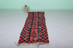 Long Moroccan Runner Rug Red 2.9 X 9.2 Feet