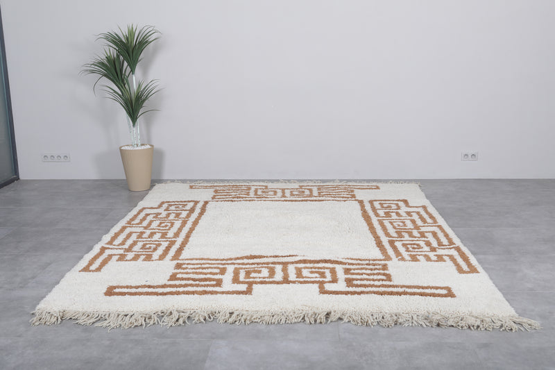 Handmade Berber Rug - 8.2 x 9.9 Ft | Tribal Design